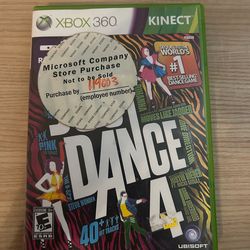 Just dance 4 Xbox 360