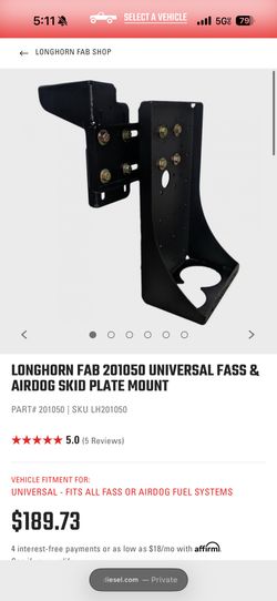 Lift pump mount