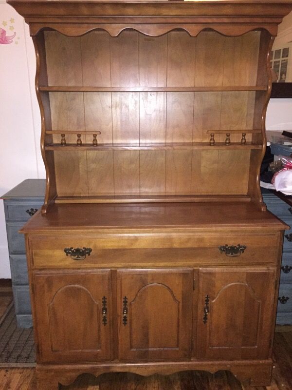 Temple Stuart Pioneer Treasury Rockport buffet with open hutch