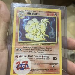 Pokémon TCG Ninetales Base Set 12/102 Holo Unlimited Holo Rare