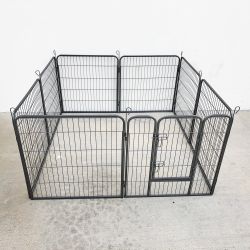 New In Box $100 Heavy Duty 8-Panel Dog Playpen, Each Panel 32” Tall X 32” Wide Pet Exercise Fence Crate Kennel Gate