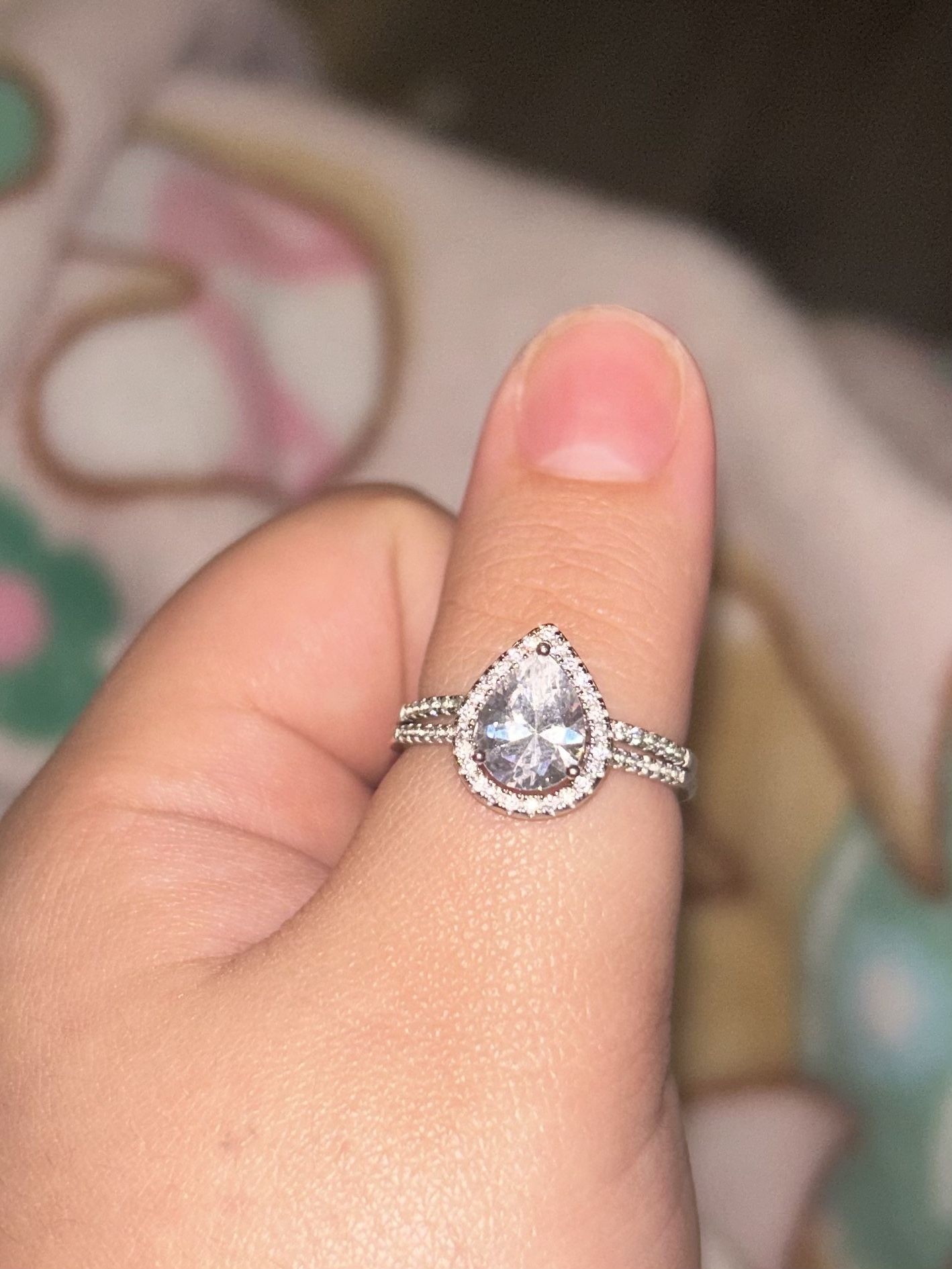 sterling silver wedding ring set