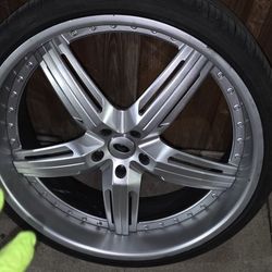 5x120 Cutlass Chevelle 24" Wheels 3 Pice Stagerd 5 Inch Rear 2 Inch Rear