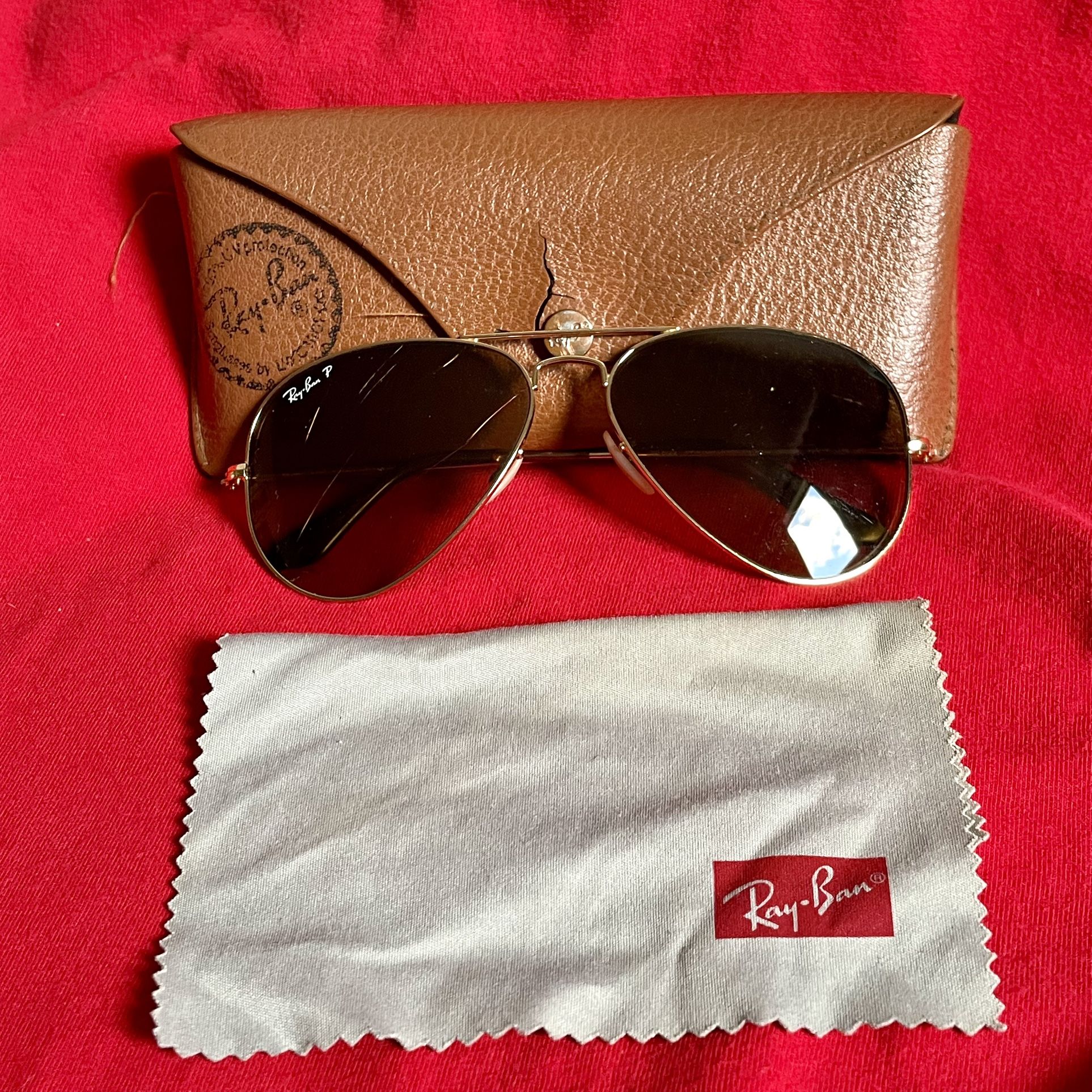 Ray Bans Aviator Large Metal Polarized Sunglasses (RB3025)