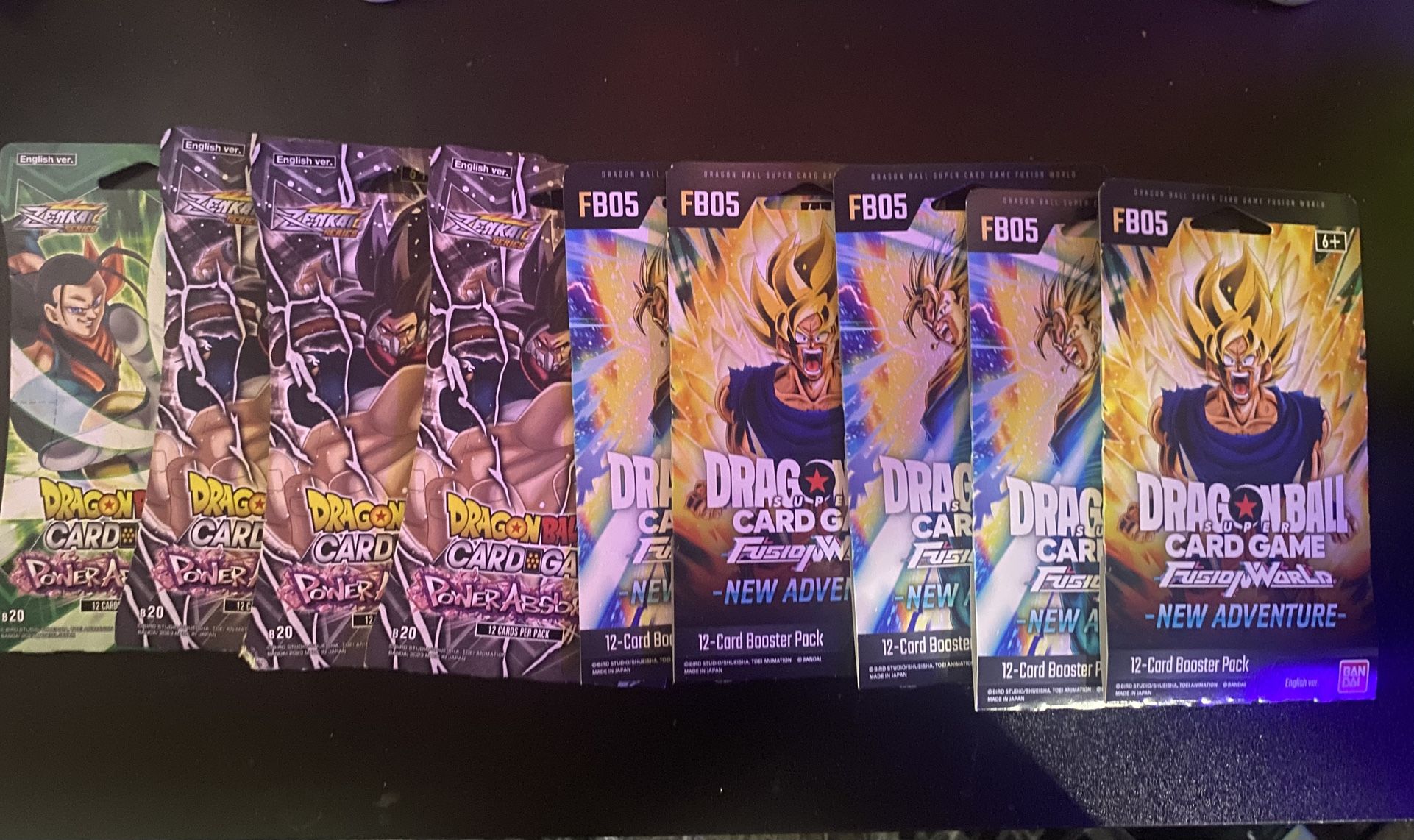 Dragon Ball Super Card Game 12 card Booster Pack Bundle