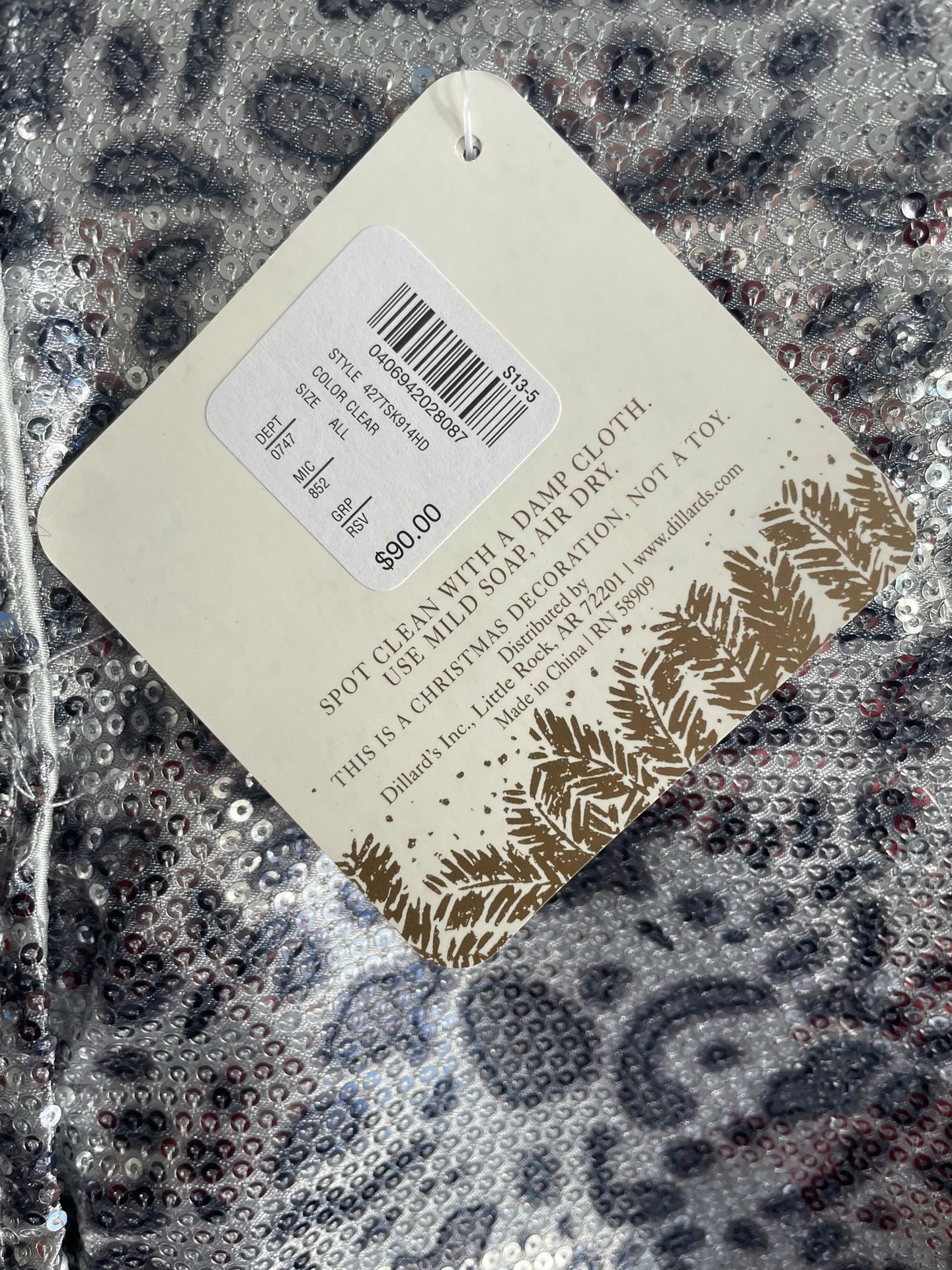 Christmas Tree Skirt Leopard