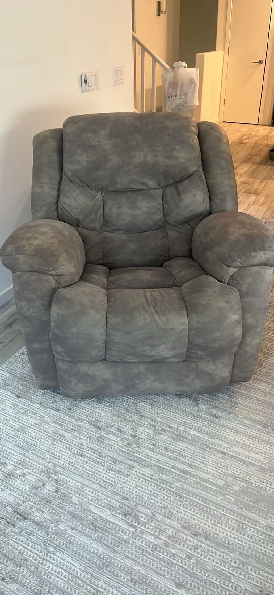 Gray Rocker Recliner