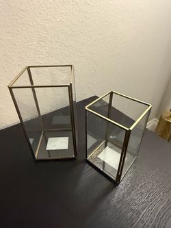 Golden glass decor