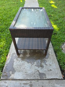 Expensive Patio brown table heavy duty 120 sit on them