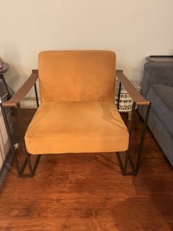 Ashley furniture orange accent chair