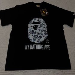 Black And Blue Bape Shirt 