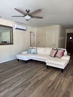 White small sectional