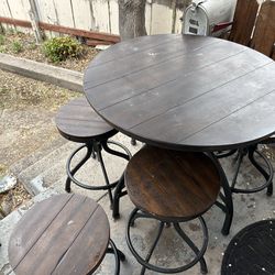 Round adjustable table for sale