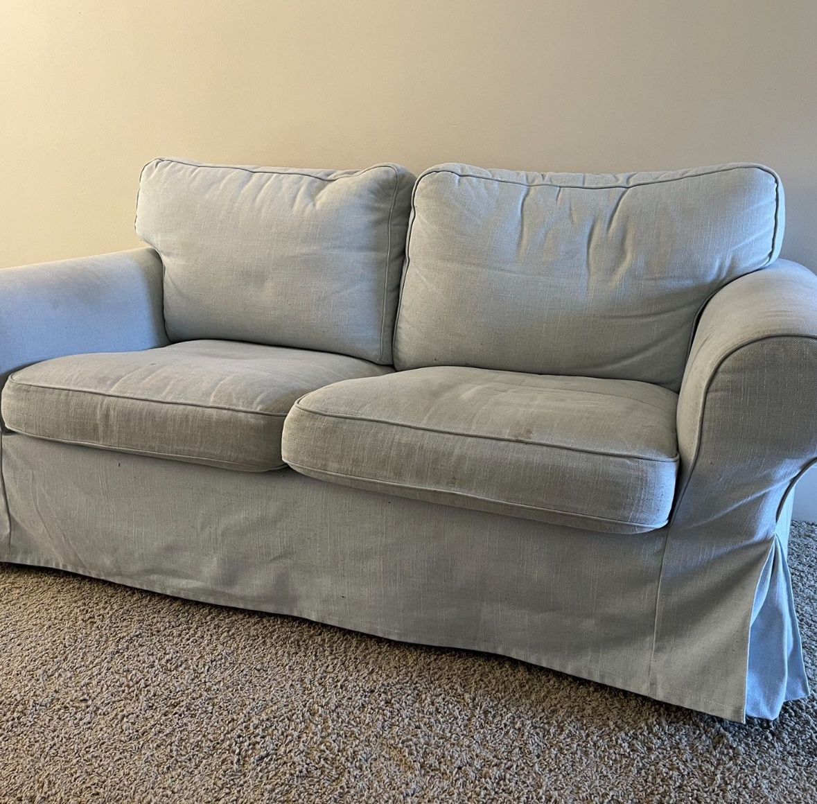 White Small Couch 