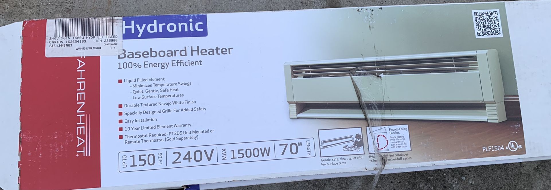 Baseboard heater 240v