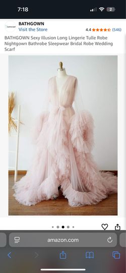 Pink tulle robe