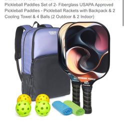 Wonder FAMILY new Pickleball paddle said W backpack