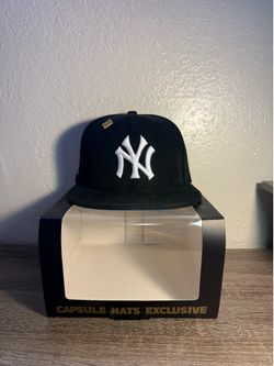 NY Yankees 59FIFTY Corduroy Black w/ 1(contact info removed) Patch (Size 7 3/8)