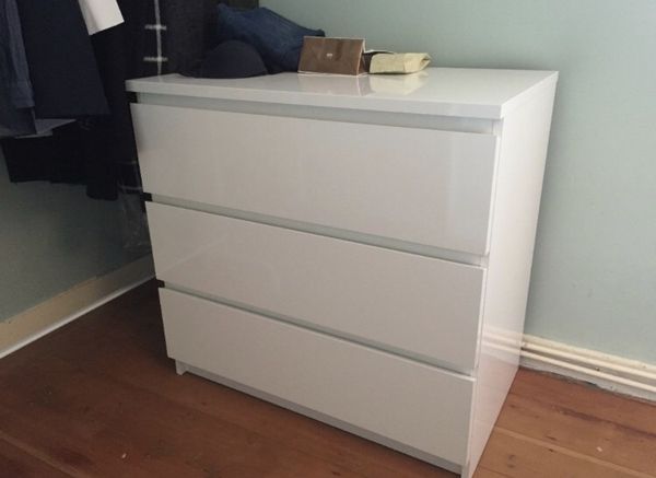 Ikea Malm 3 Drawer Dresser For Sale In Brooklyn Ny Offerup