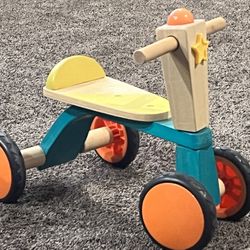 B TOYS SMOOTH RIDER - SOLID EOOD TOY FOR TODDLER -  18 MONTHS UP - SOLID WOOD