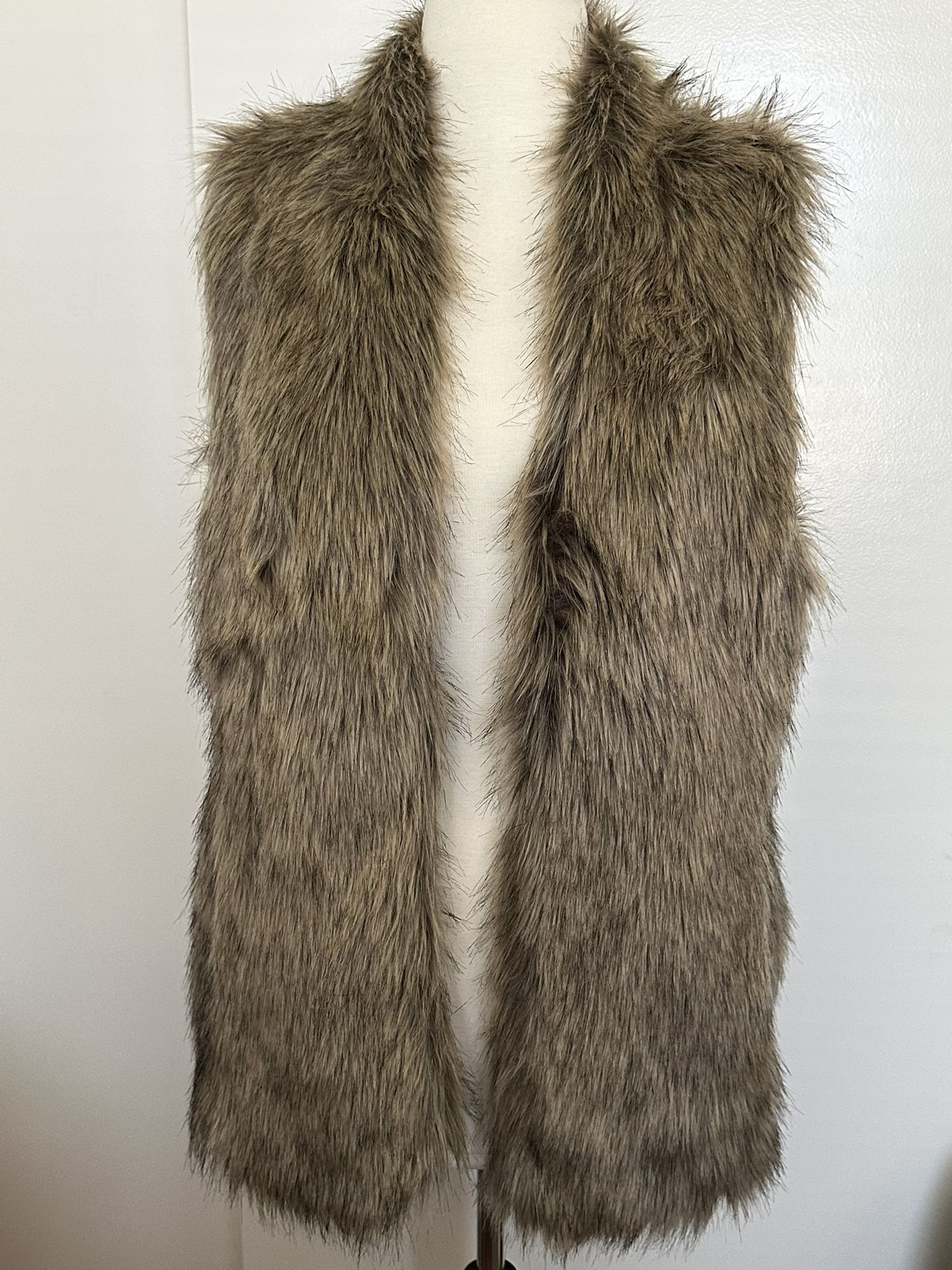 Faux Fur Vest Banana Republic