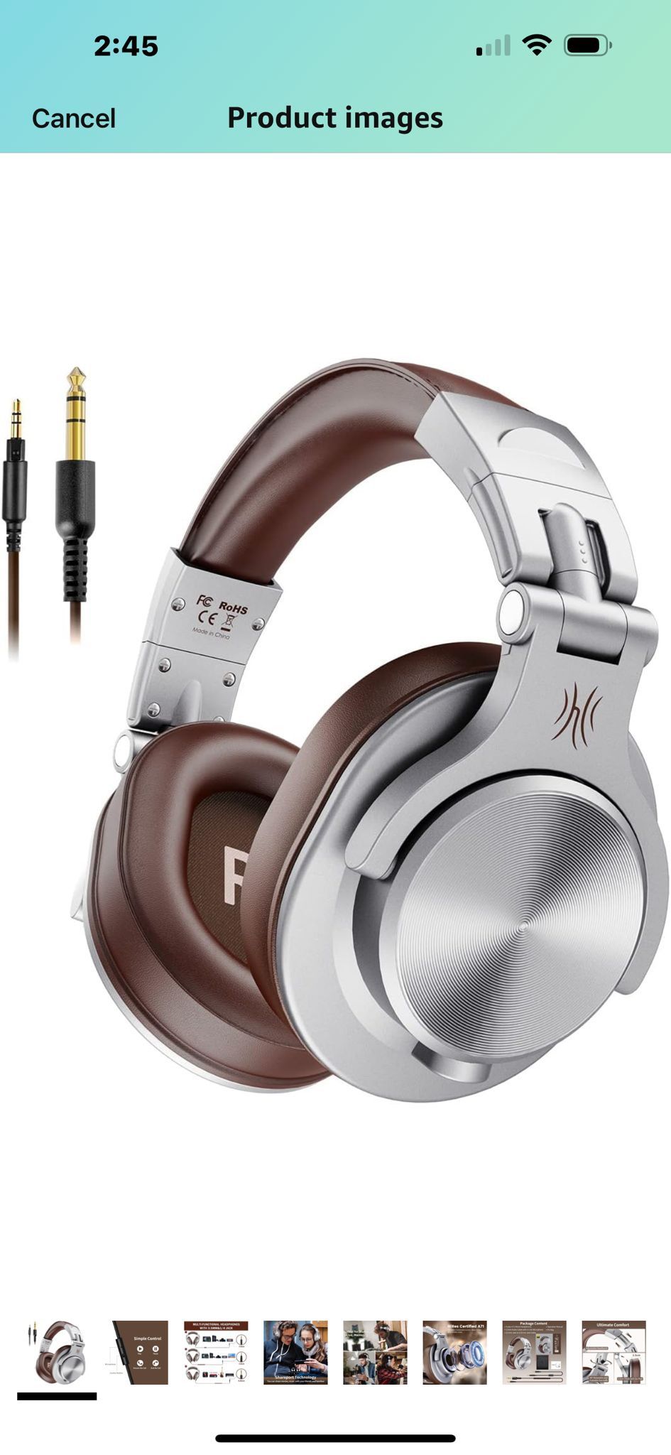 OneOdio A71 Studio Headphones – Wired Over-Ear, Great Sound & Comfort