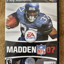Madden NFL 07 PS2(Sony PlayStation 2, 2006) Complete & Tested!