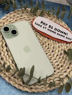 Apple iPhone 15 - Pay $5 DOWN AVAILABLE - NO CREDIT NEEDED