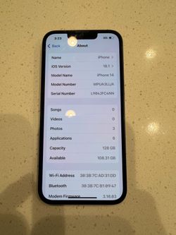 iPhone 14 Cricket (Midnight)