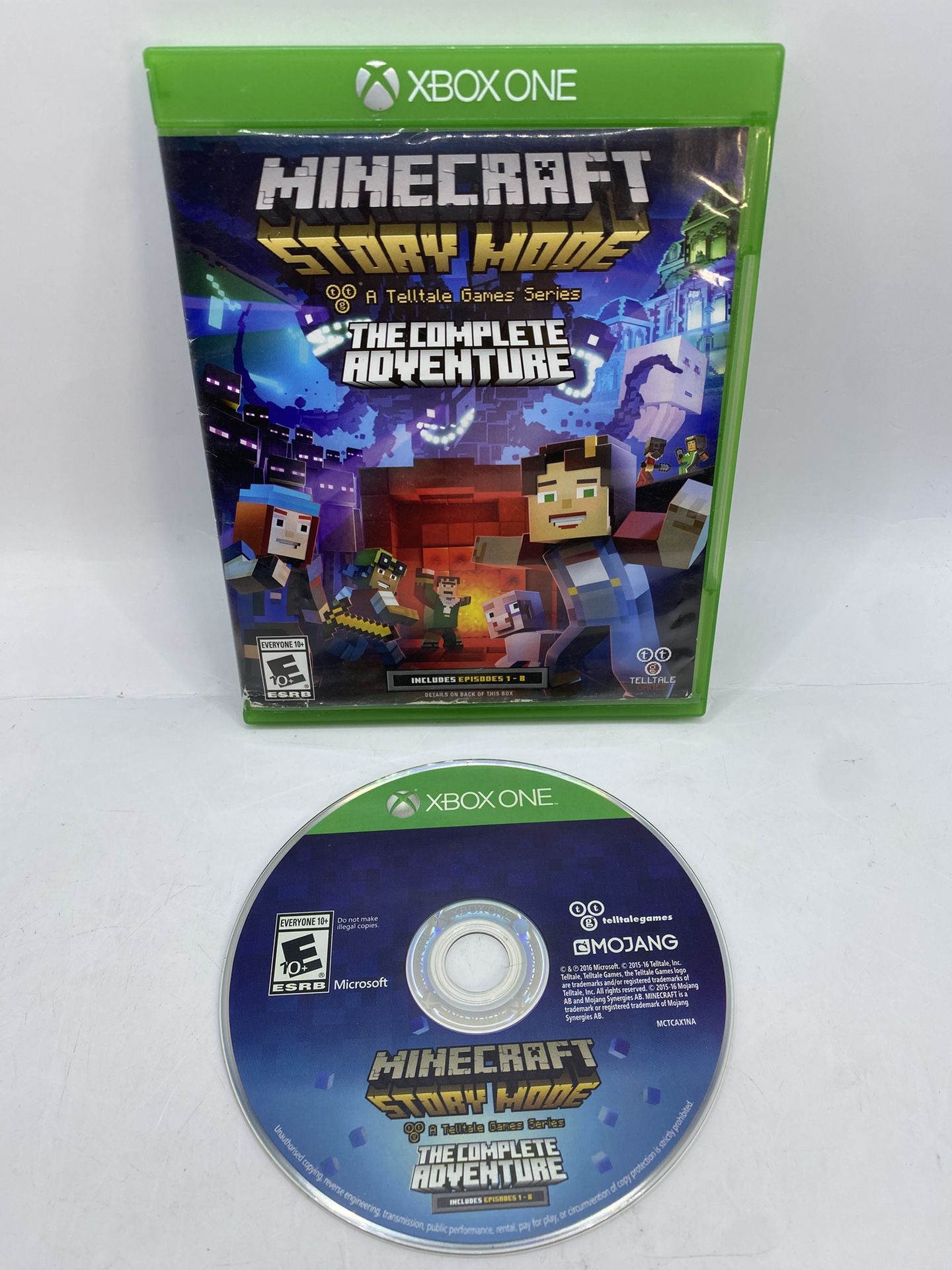 Minecraft Story Mode: The Complete Adventure (Xbox One, 2015) Tested Authentic