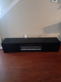 Wall Mount Fireplace W Remote