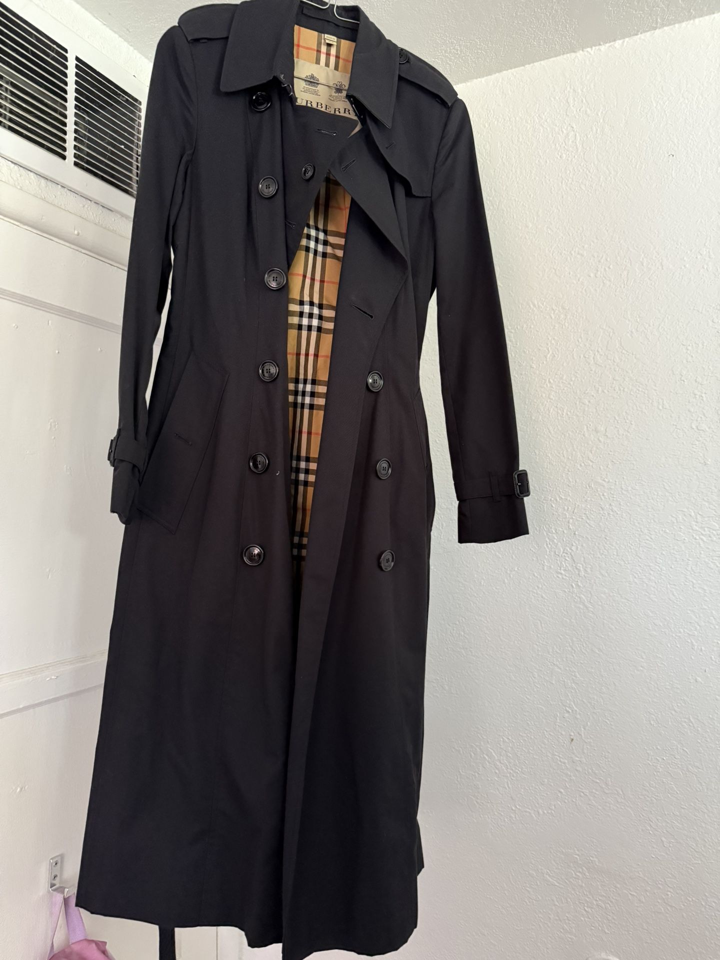 Burberry Womens Coat Navy Blue