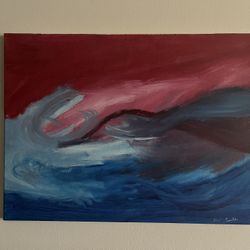 Original Local Abstract Art 24 X 18