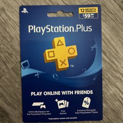 PlayStation Plus PSPlus 1 Year 12 Month Membership for Sale in