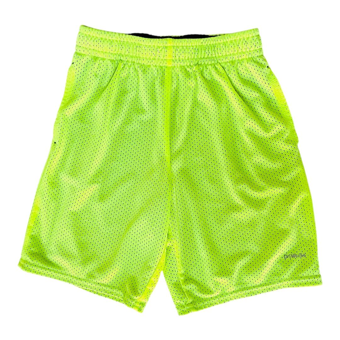 Boys Size L (10-12) Neon Green Athletic Shorts with Pockets