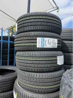 215/55/17 Kumho 4 New Tires Installed And Balanced 50,000 Miles