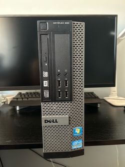 Two Dell desktops