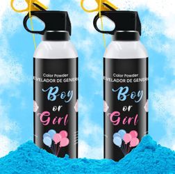 2 pack Blue Gender Reveal Fire Extinguisher