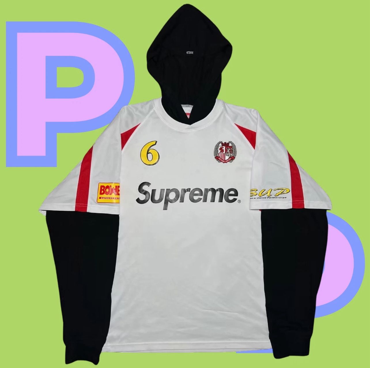 Supreme Hooded Soccer Jersey (Medium)