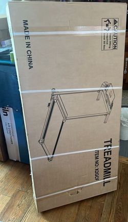 New in box Treadmills for Home Walking Pad - Foldable Treadmill Under Desk with Handle Bar 0.6-6.2 MPH Portable Folding Pads Compact Running Machine Q