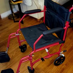 Medline UltraLight Transport Wheelchair