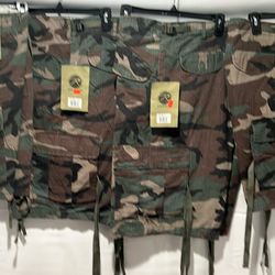Camo infantry shorts