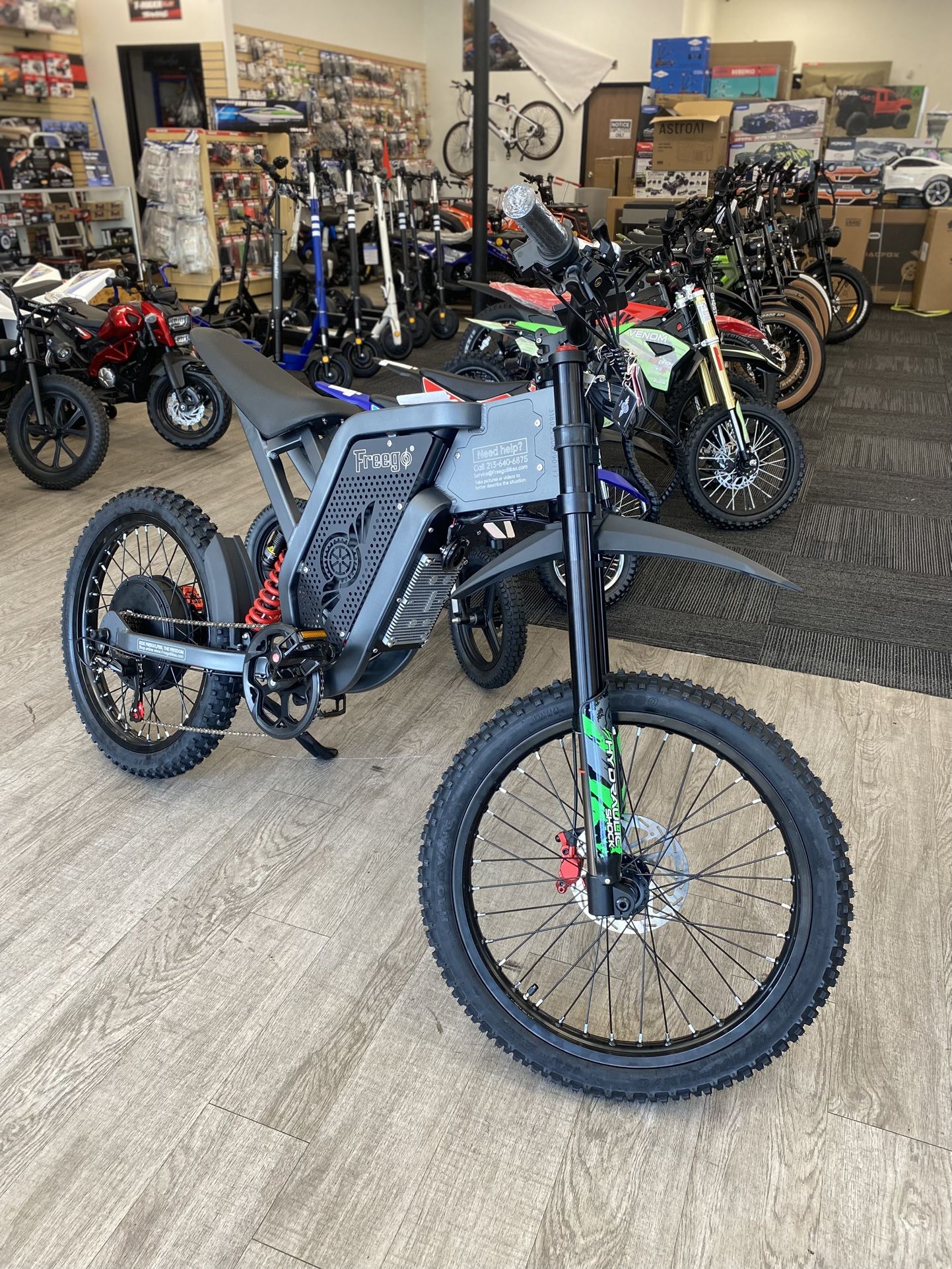 Free go X2 Dirt Master Street Legal Off Road E Bike 