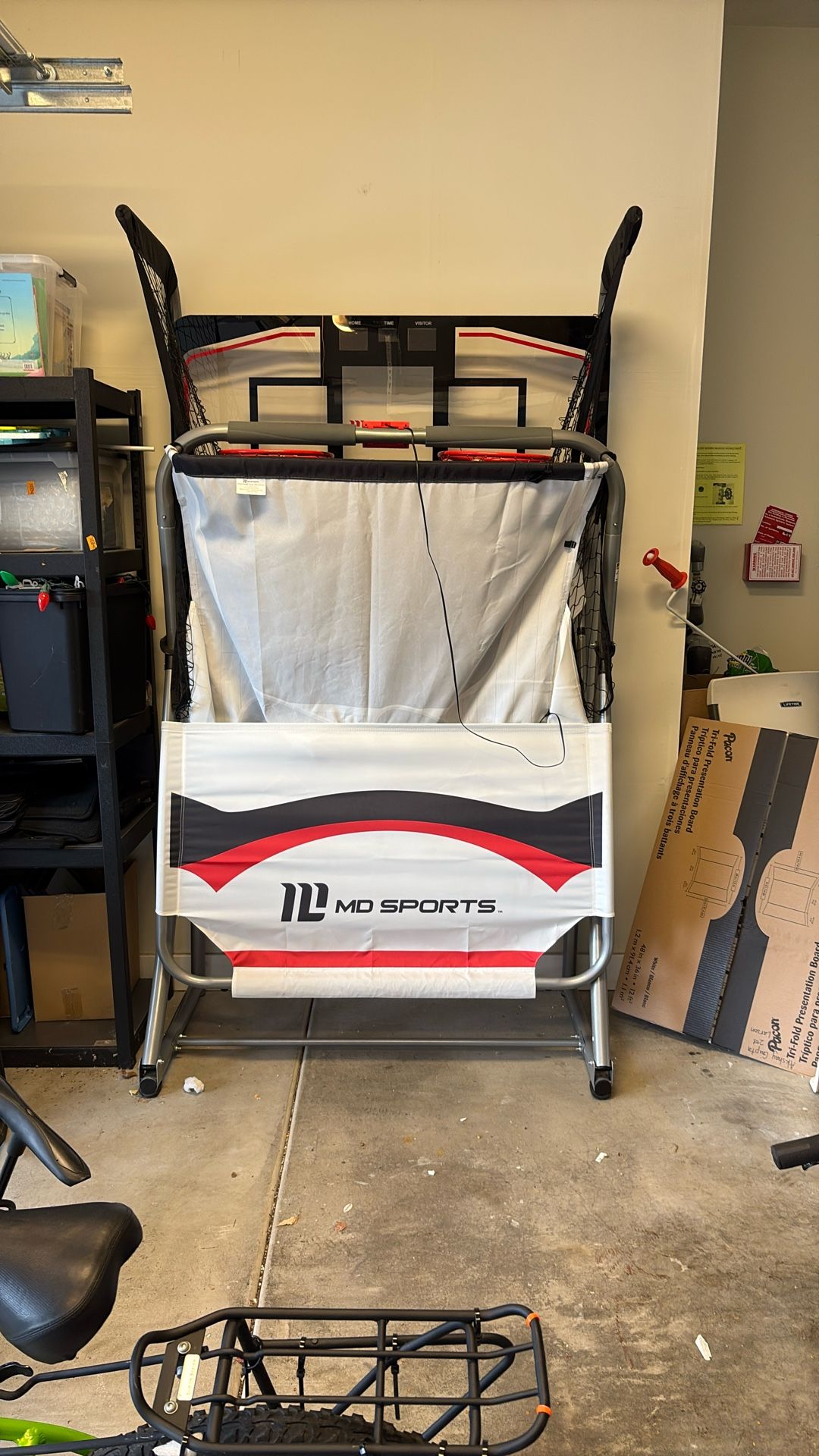 MD Sports Electronic Basketball Arcade Game Setup