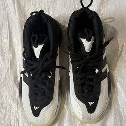 Adidas Black & White Basketball Shoes