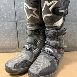 Alpinestars Tech 3 Boots Black Size US 11 Motocross ATV Dirt Bike Riding Boots