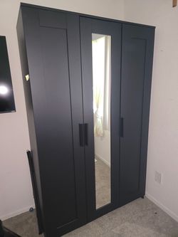 Black Mirrored Cabinet