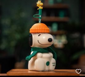 New Starbucks Snoopy Glass Cup