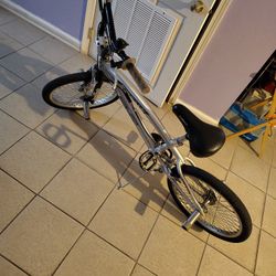 BMX Bike, grey, ages 10-13 years old 