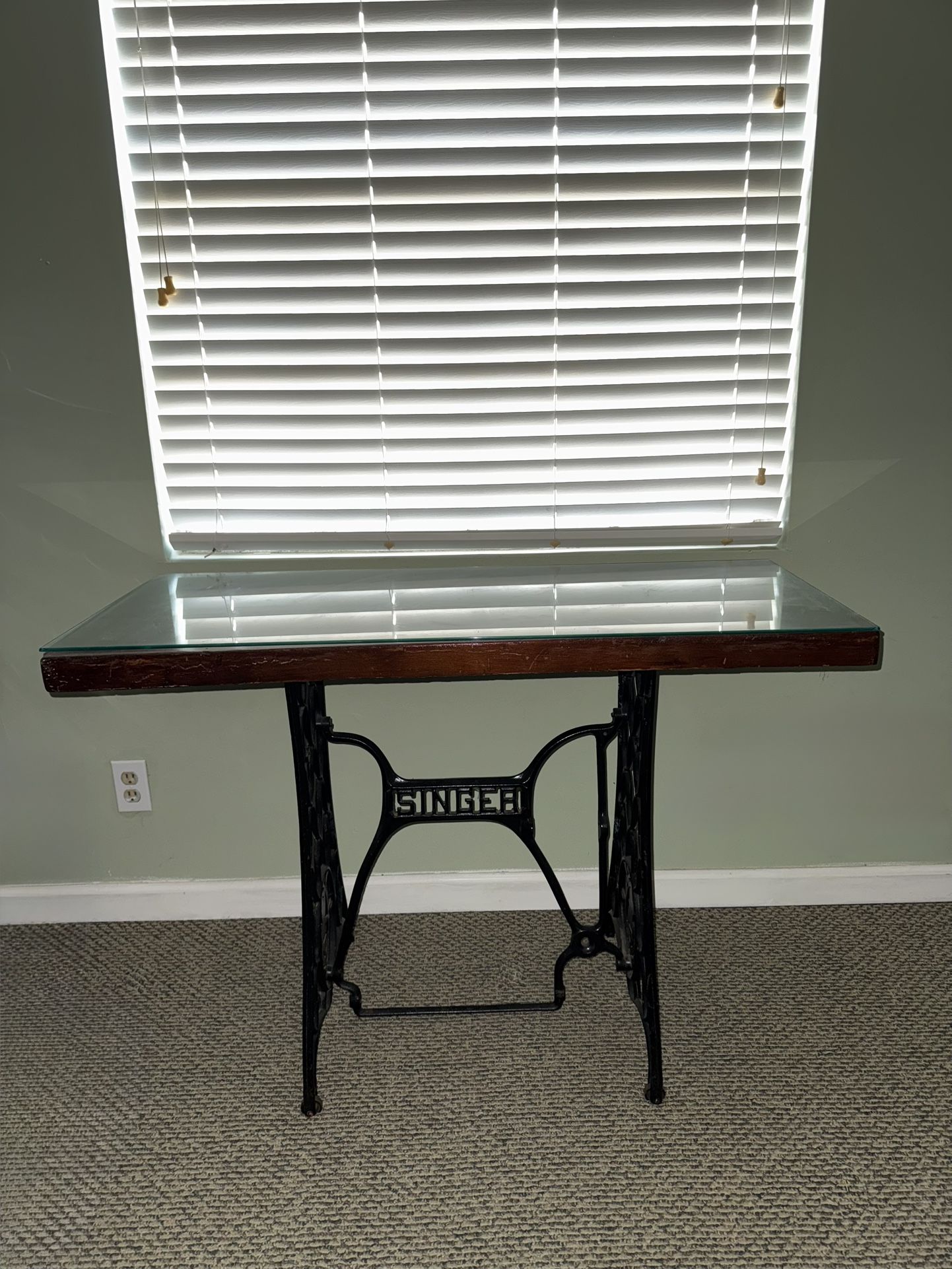 Repurposed Antique Singer Sewing Table